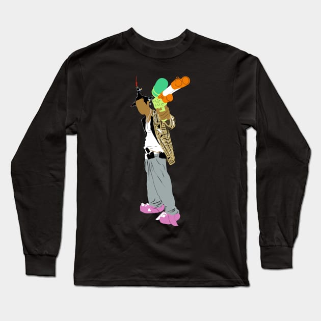 Don’t be a menace Long Sleeve T-Shirt by RevArt